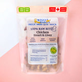 freeze dried chicken heart and chicken liver by wiggly babies